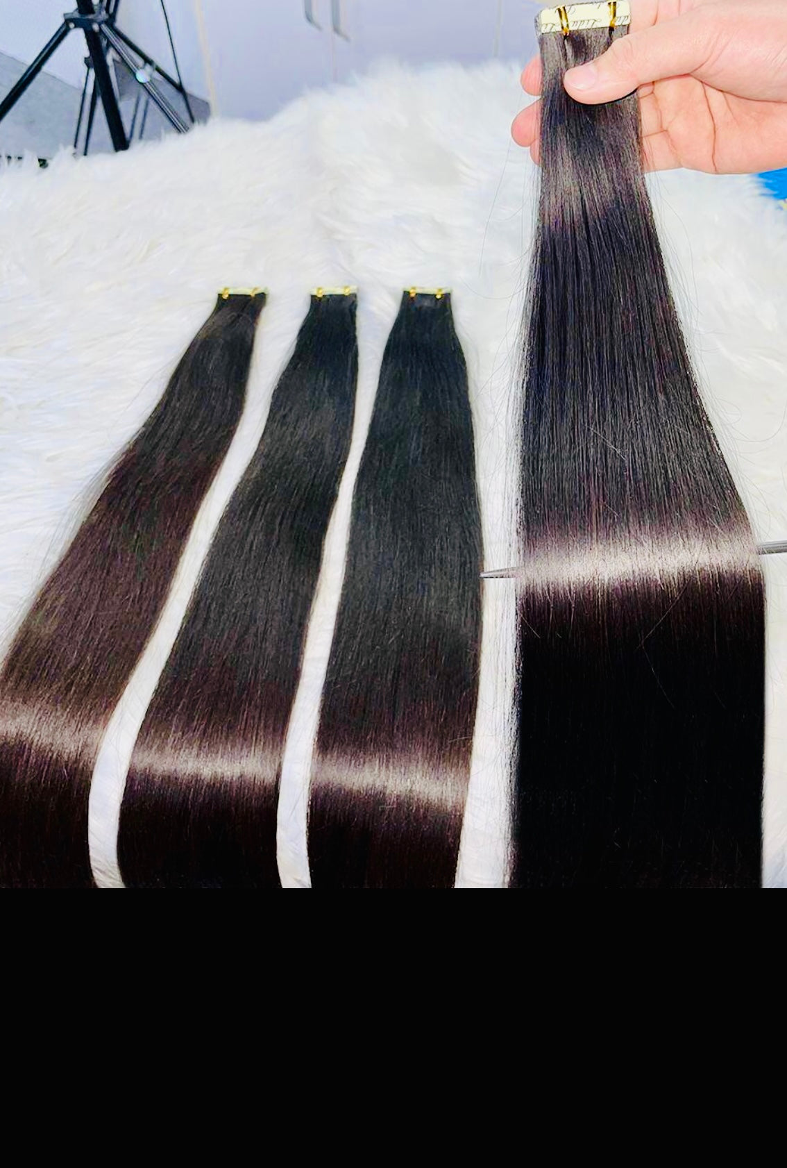 ✨ CRYSTAL TAPE-INS™ Luxury Seamless Tape-In Extensions