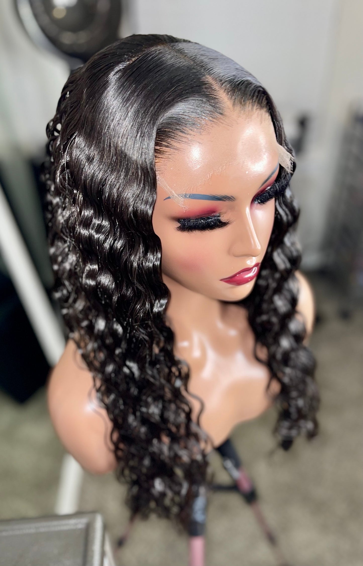 💎 MEG™ | Luxury Crimped Brazilian Hair Glueless Wig | Diamond Collection