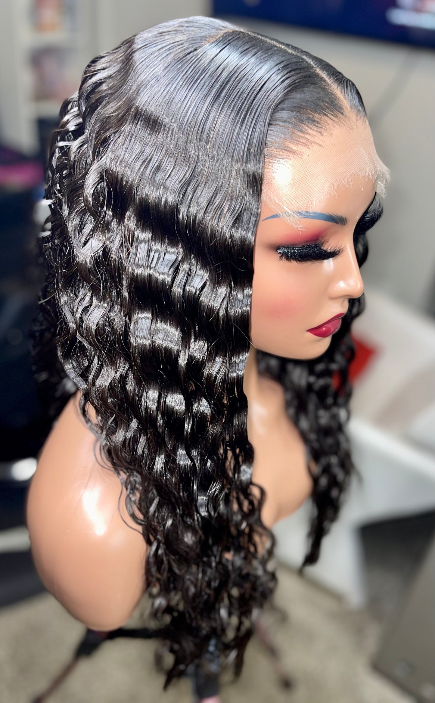 💎 MEG™ | Luxury Crimped Brazilian Hair Glueless Wig | Diamond Collection