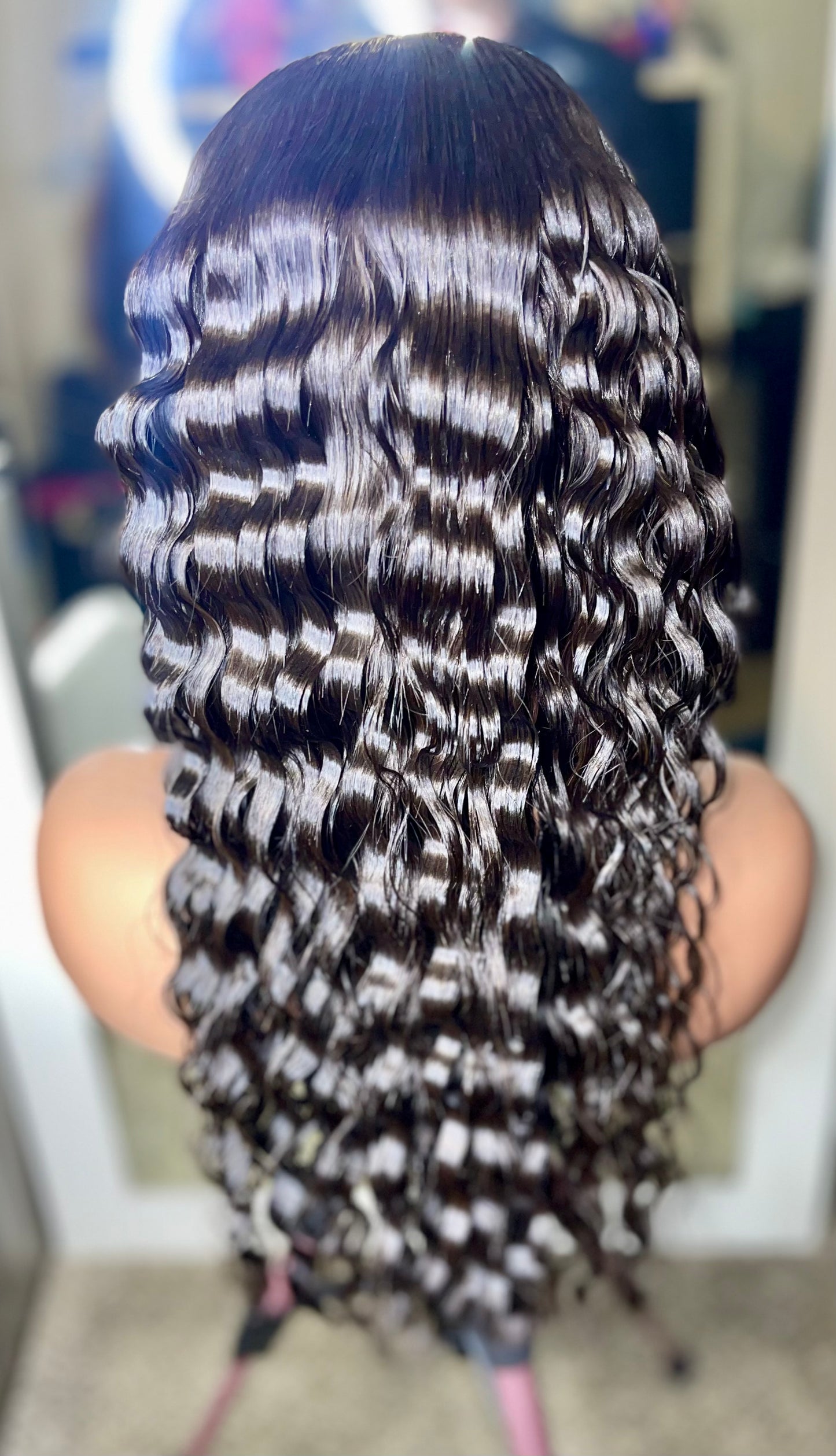 💎 MEG™ | Luxury Crimped Brazilian Hair Glueless Wig | Diamond Collection