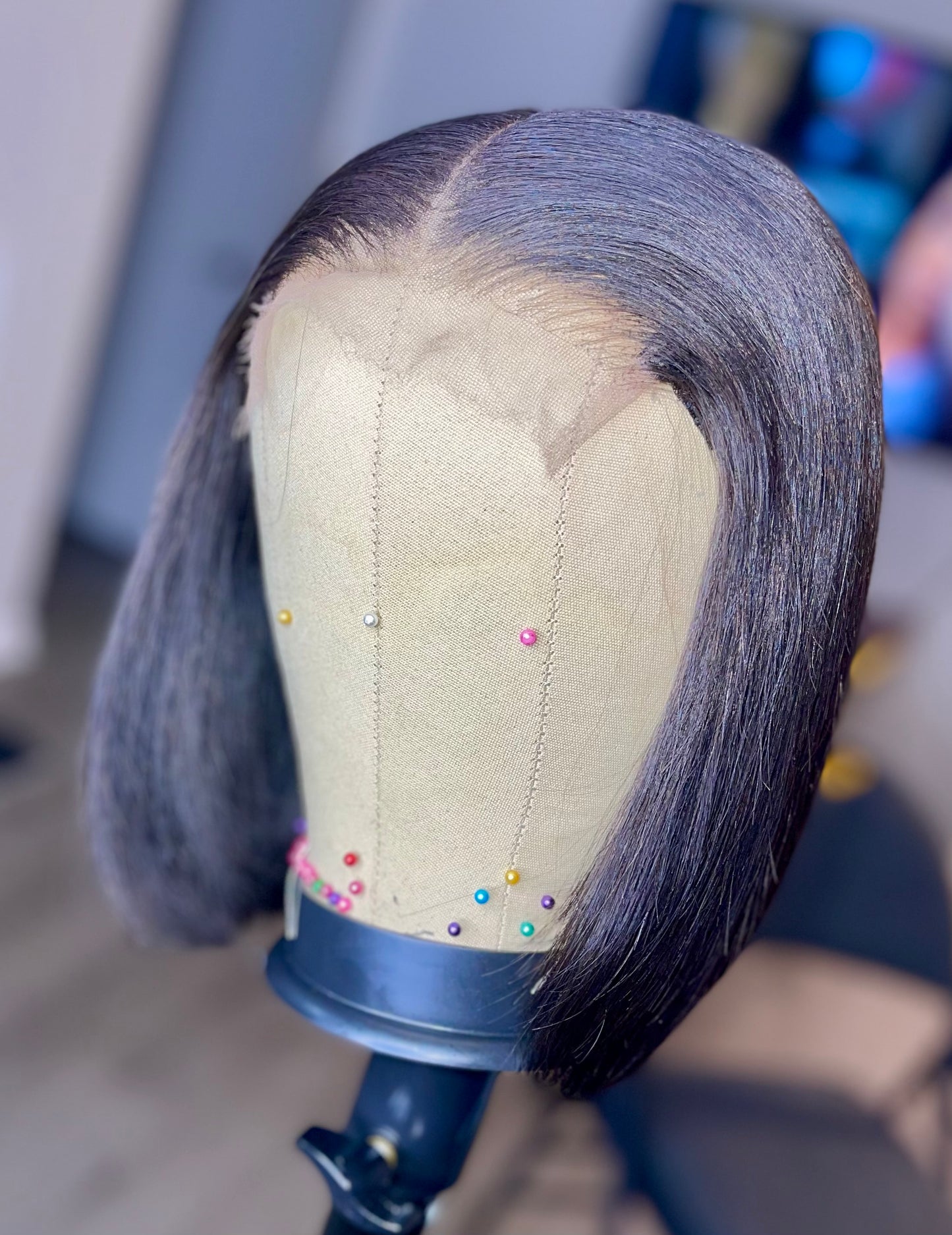✨ Bella Bob™ | Custom Glueless Raw Indian Hair Wig | Crystal Collection