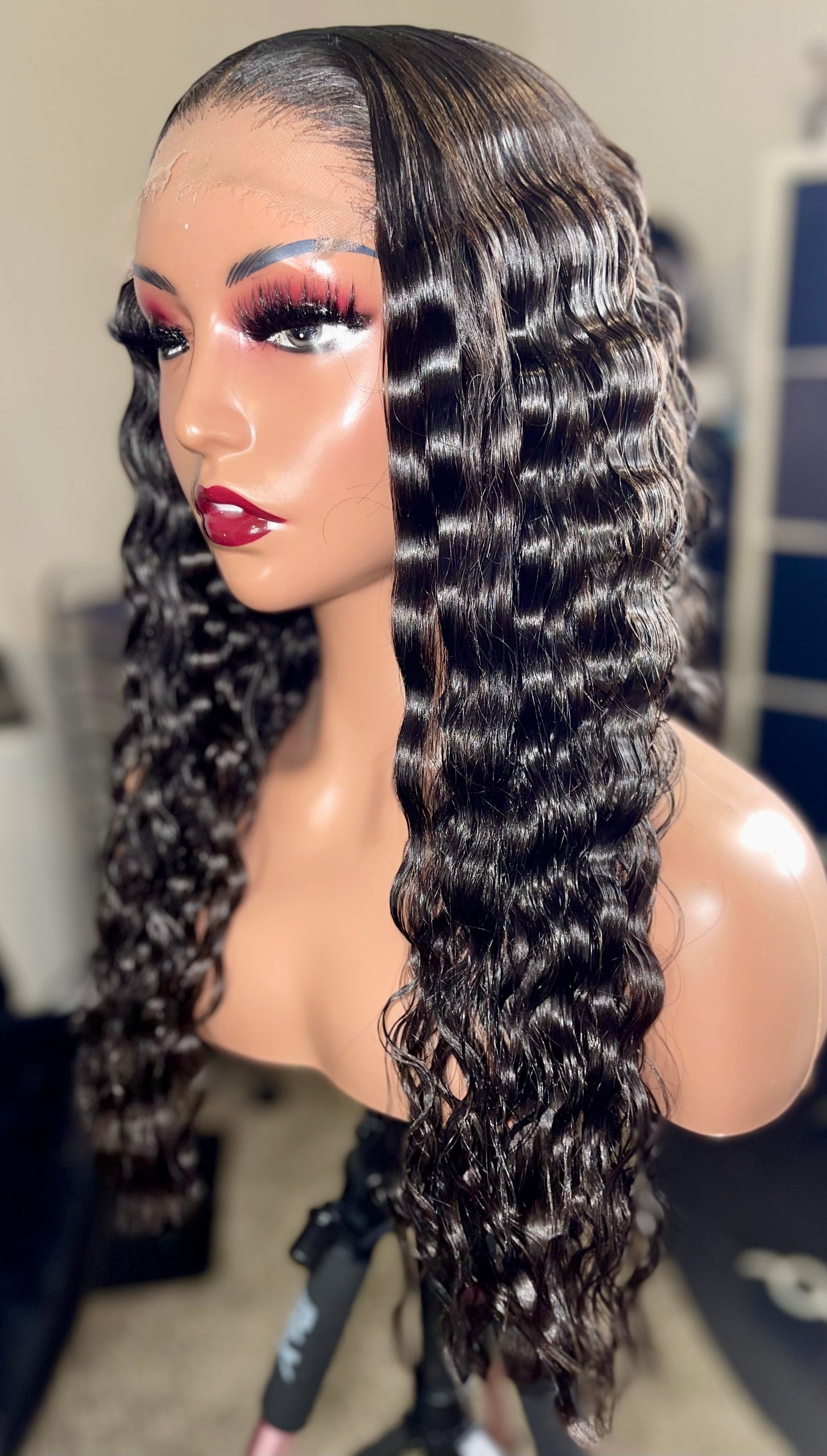 💎 MEG™ | Luxury Crimped Brazilian Hair Glueless Wig | Diamond Collection