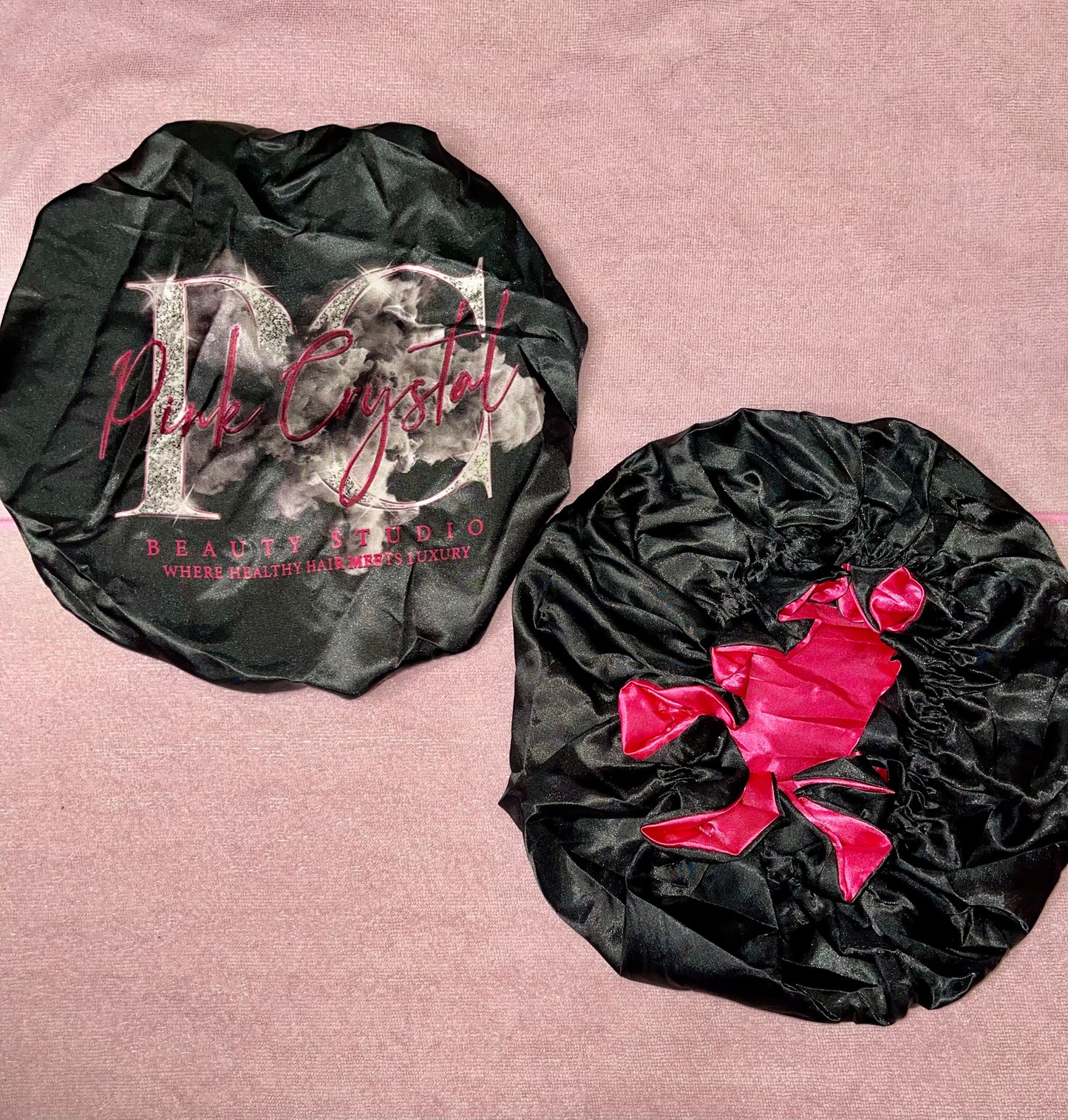 💗 Pink Crystal Satin Bonnet™