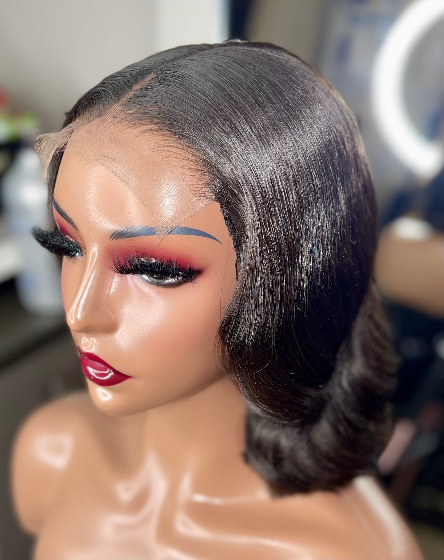 ✨ Bella Bob™ | Custom Glueless Raw Indian Hair Wig | Crystal Collection