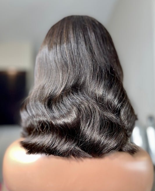 ✨ Bella Bob™ | Custom Glueless Raw Indian Hair Wig | Crystal Collection