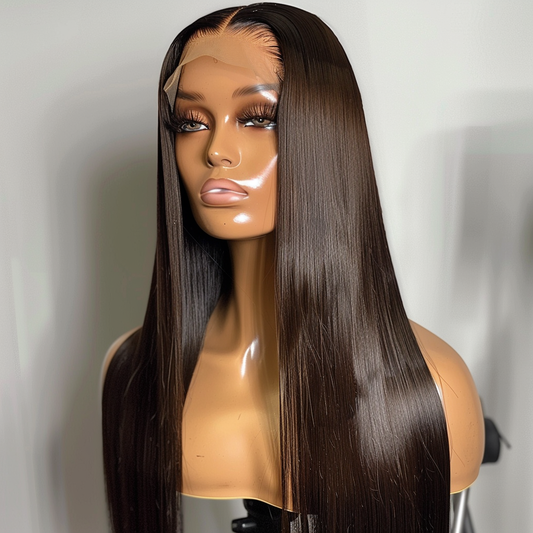 💎 GLO™ | Luxury Bone Straight Brazilian Hair Glueless Wig | Diamond Collection